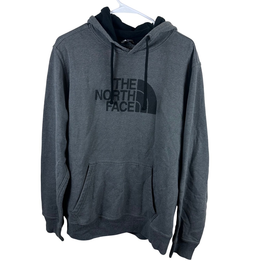 The North Face Hoodie Mens Large Grey Lot of 2 Pullover Outdoor Sweatshirts